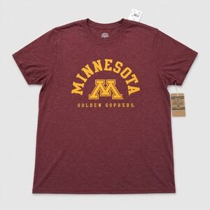 RIVALRY THREADS T-Shirt Mens XL Maroon Minnesota Golden Gophers Heathered Tee